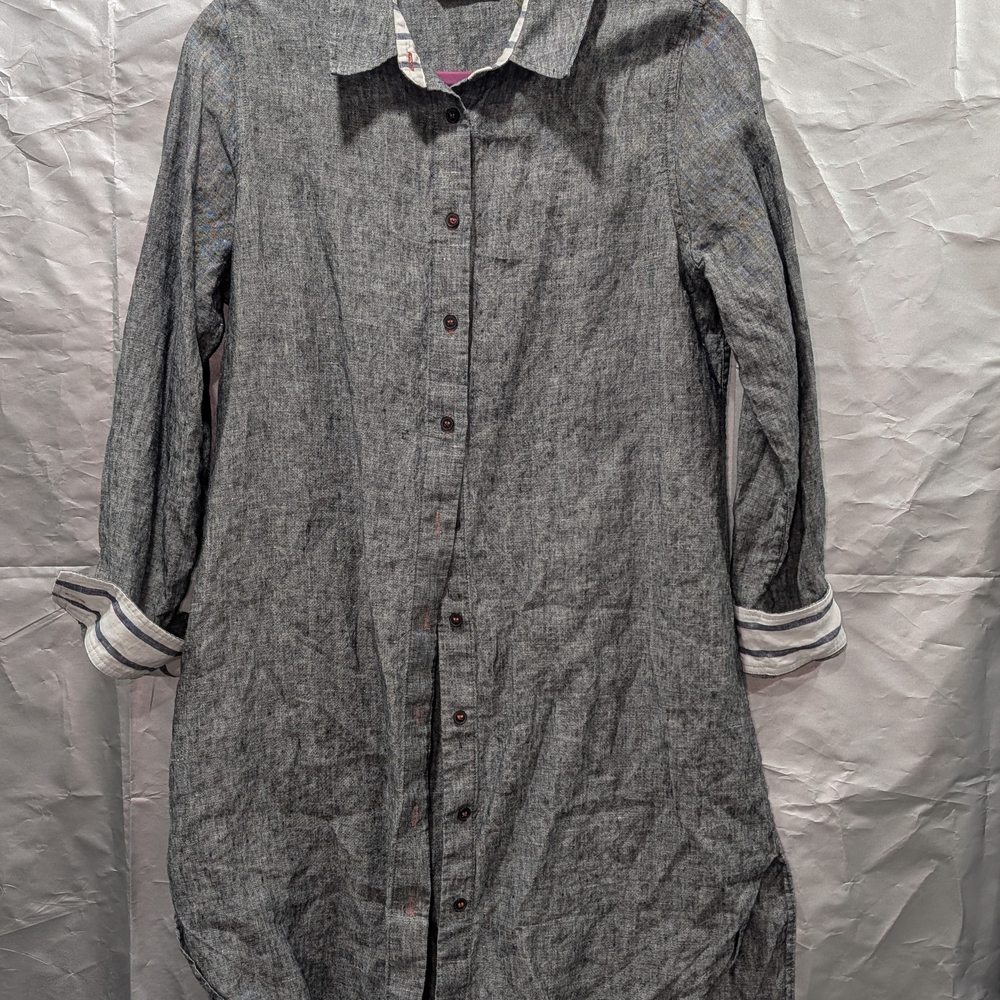 Soft Surroundings Charcoal Long Sleeve Dress
